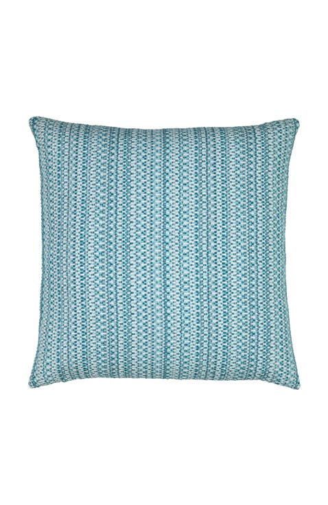 Kaleidoscope Chenille Micro Check Indoor & Outdoor Woven Accent Pillow