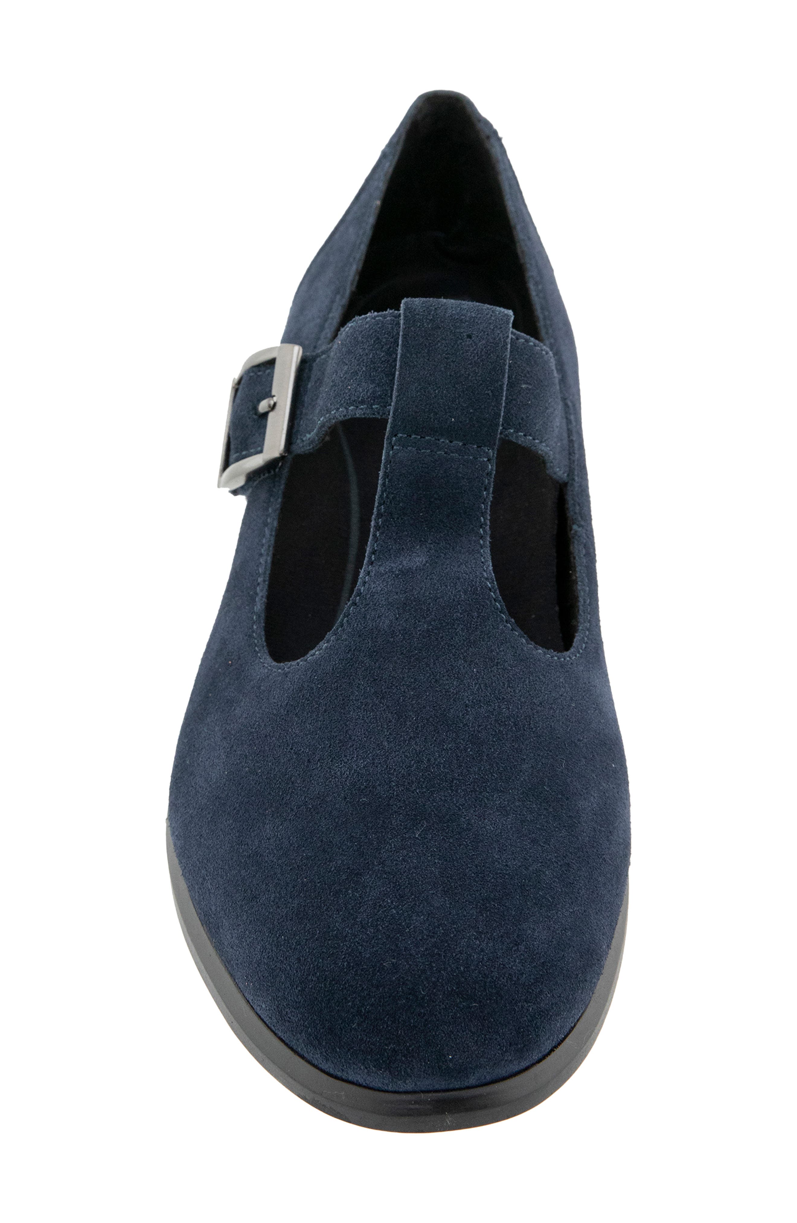 Carmen Leather Pump, Alternate, color, NAVY SUEDE