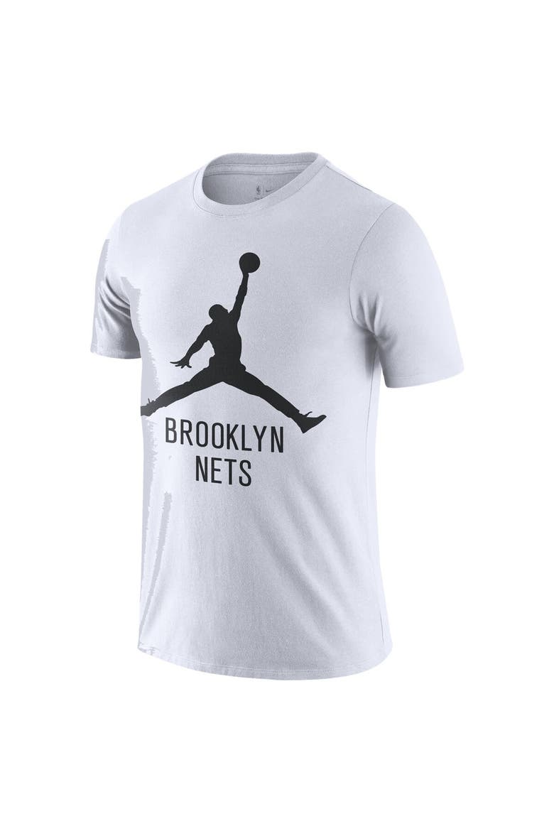 Men's Nike White Brooklyn Nets Essential Jumpman T-Shirt, Alternate, color, White