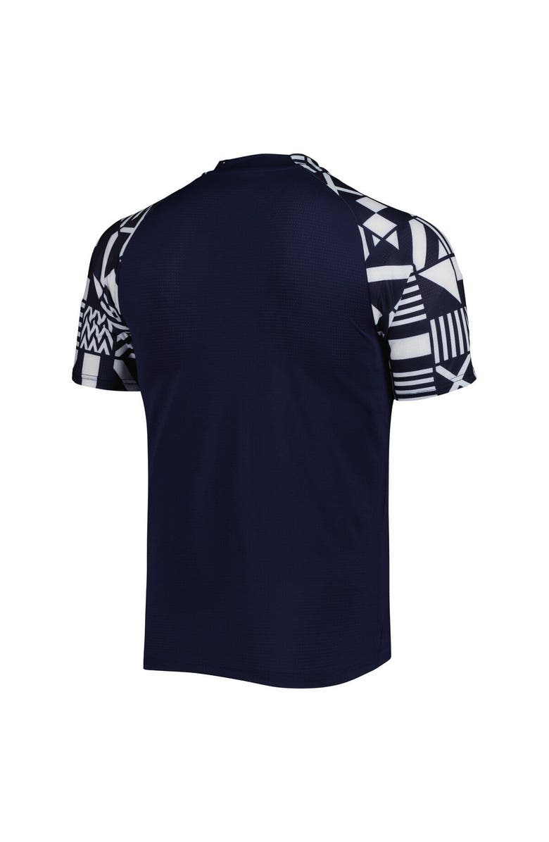 PUMA Men's Puma Navy CF Monterrey Pre-Match V-Neck Top, Alternate, color, 
