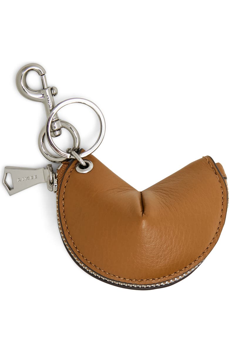 AIMEE Fortune Bag Charm, Main, color, Latte