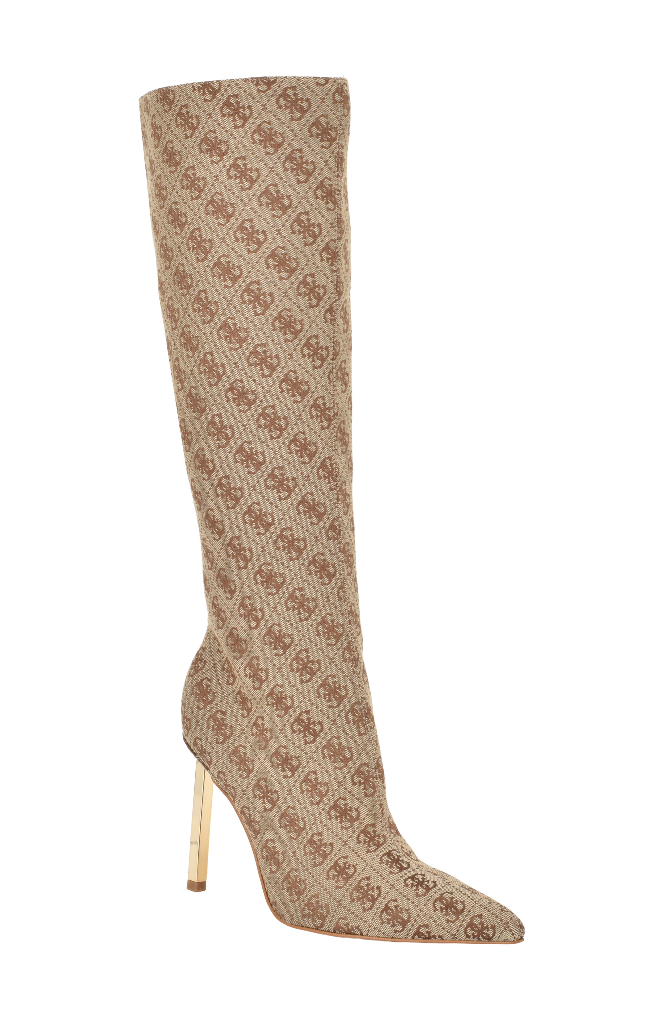 Candeley Knee High Boot, Main, color, BROWN