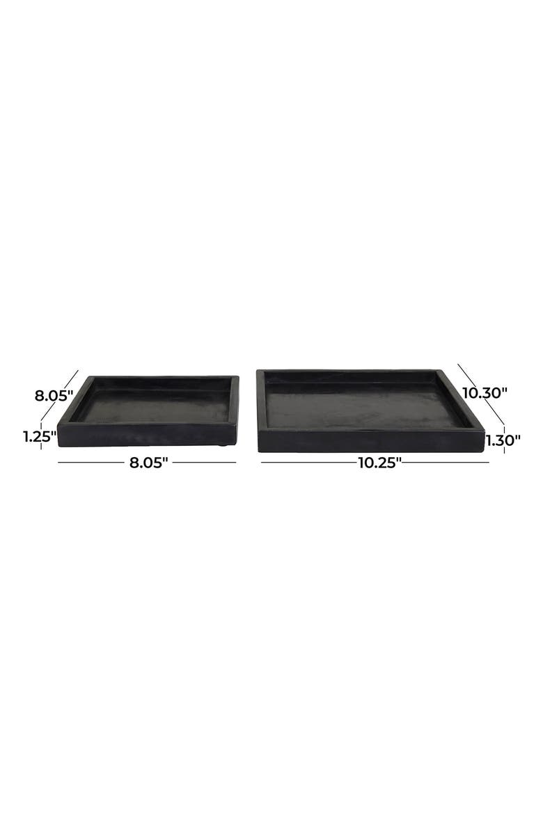 VIVIAN LUNE HOME Set of 2 Marble Trays, Alternate, color,