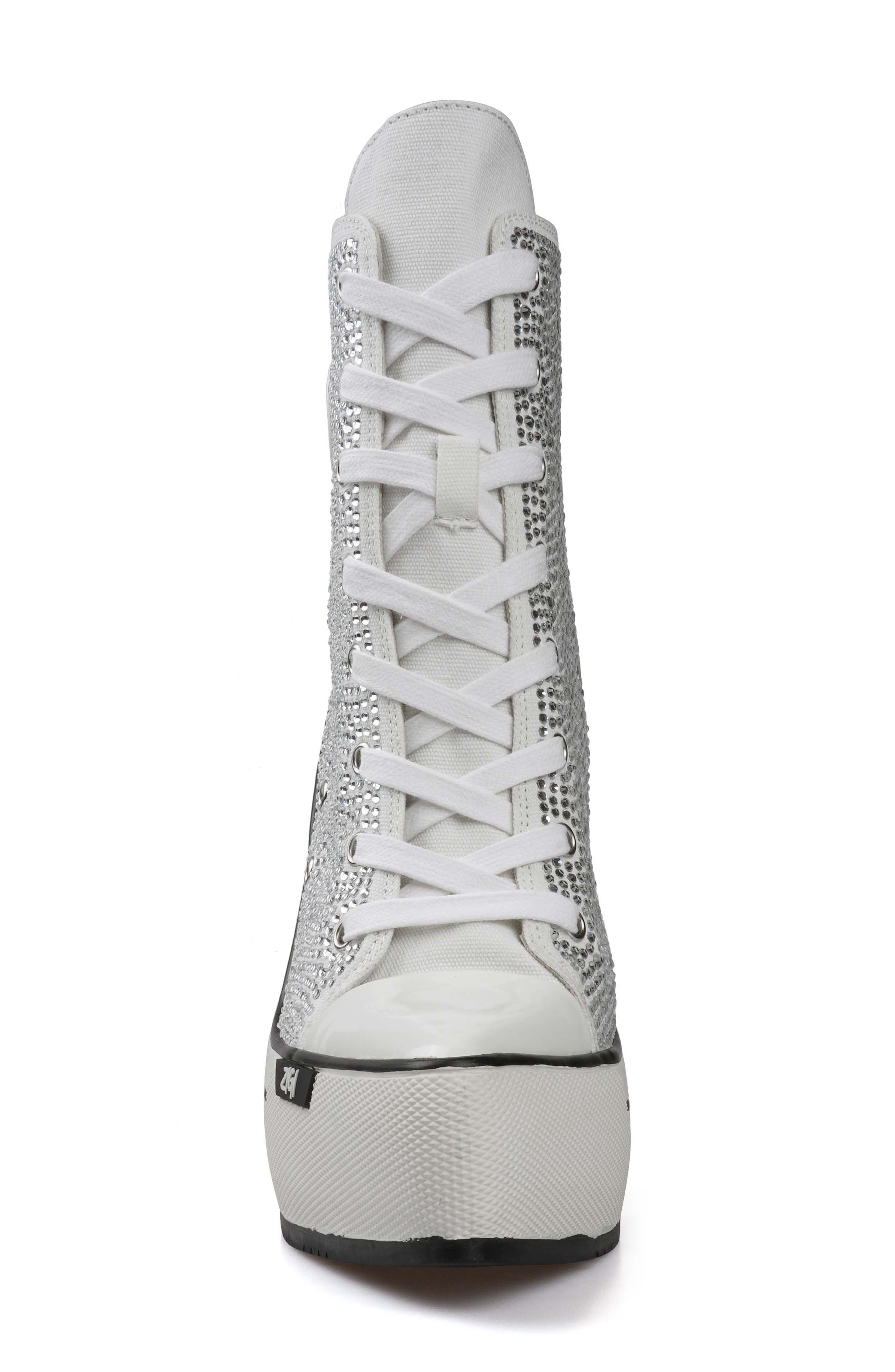 ZIGI Adiel Platform Bootie, Alternate, color, Off White Canvas