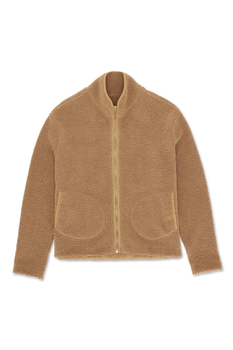 Teddy Wool Soft Fit Jacket, Main, color, Camel