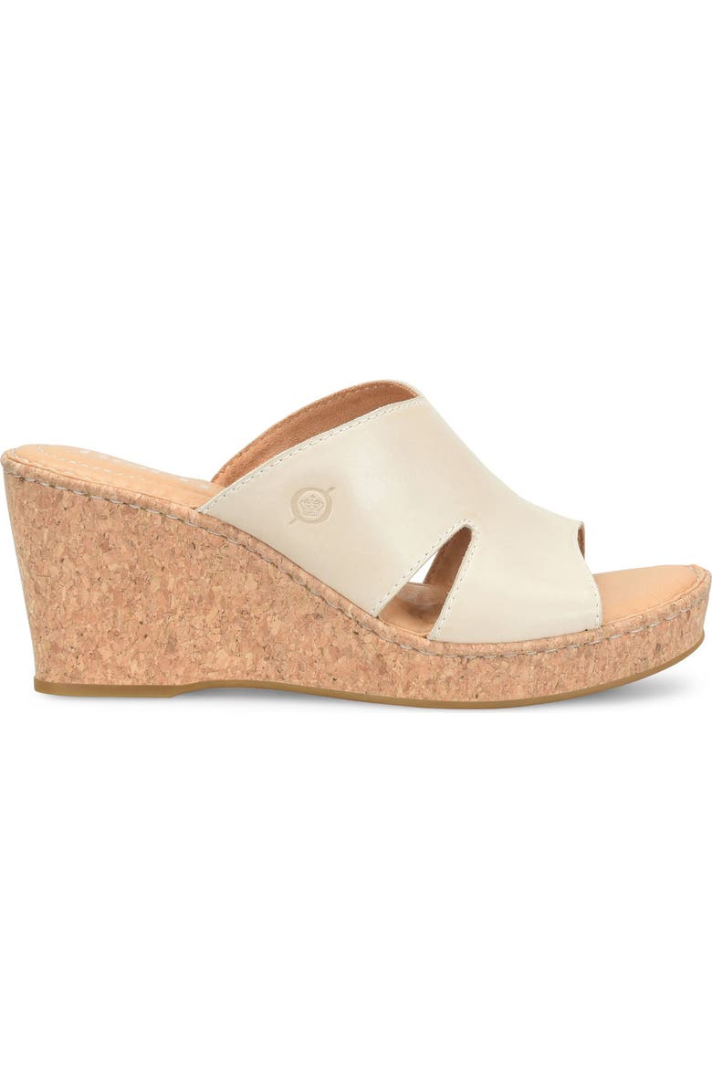 Børn Sorine Platform Wedge Sandal, Alternate, color, Cream Leather