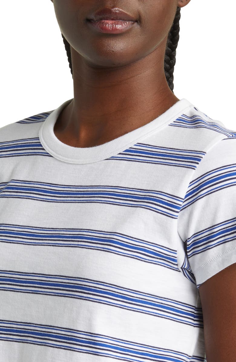 rag & bone Stripe Organic Pima Cotton T-Shirt, Alternate, color,