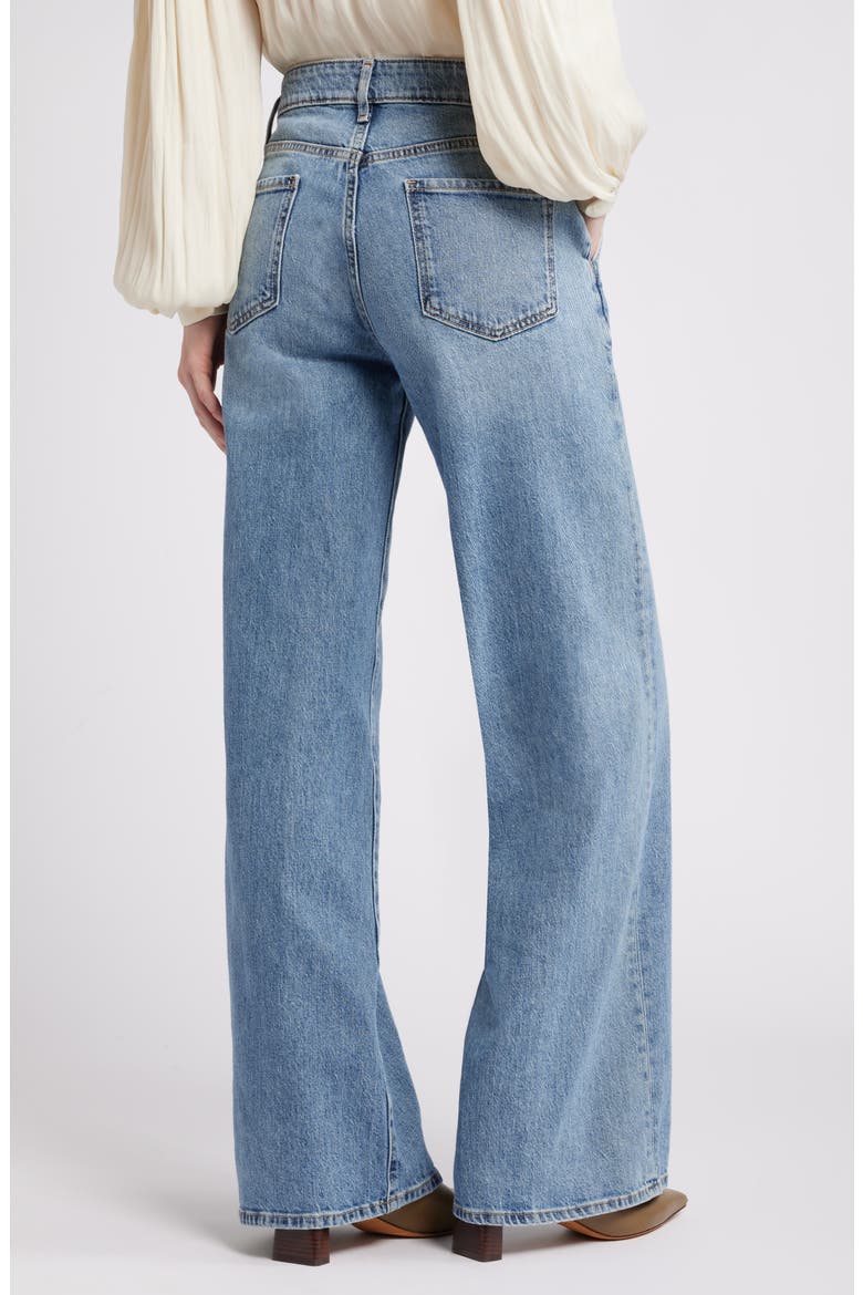 High Waist Wide Leg Jeans, Alternate, color, LIGHT BLUE WASH