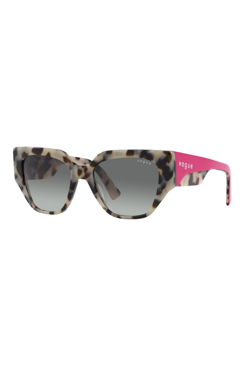 52mm Gradient Irregular Sunglasses, Alternate, color, GRADIENT GREY