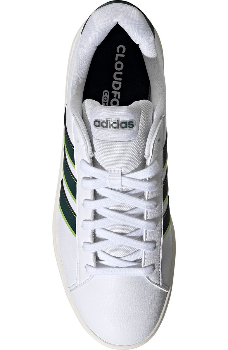 adidas Grand Court 3-0 Sneaker, Alternate, color, Ftwr White/ Ivy/ Solar Slime