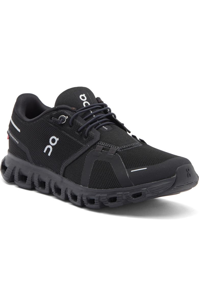 On Cloud 6 Sneaker, Main, color, Black/ Black