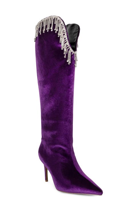 Sonya Faux Leather Knee High Boot