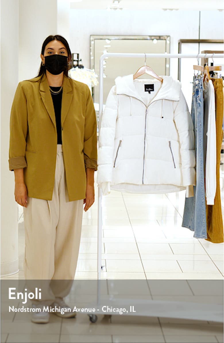 Hooded Funnel Puffer Coat, sales video thumbnail