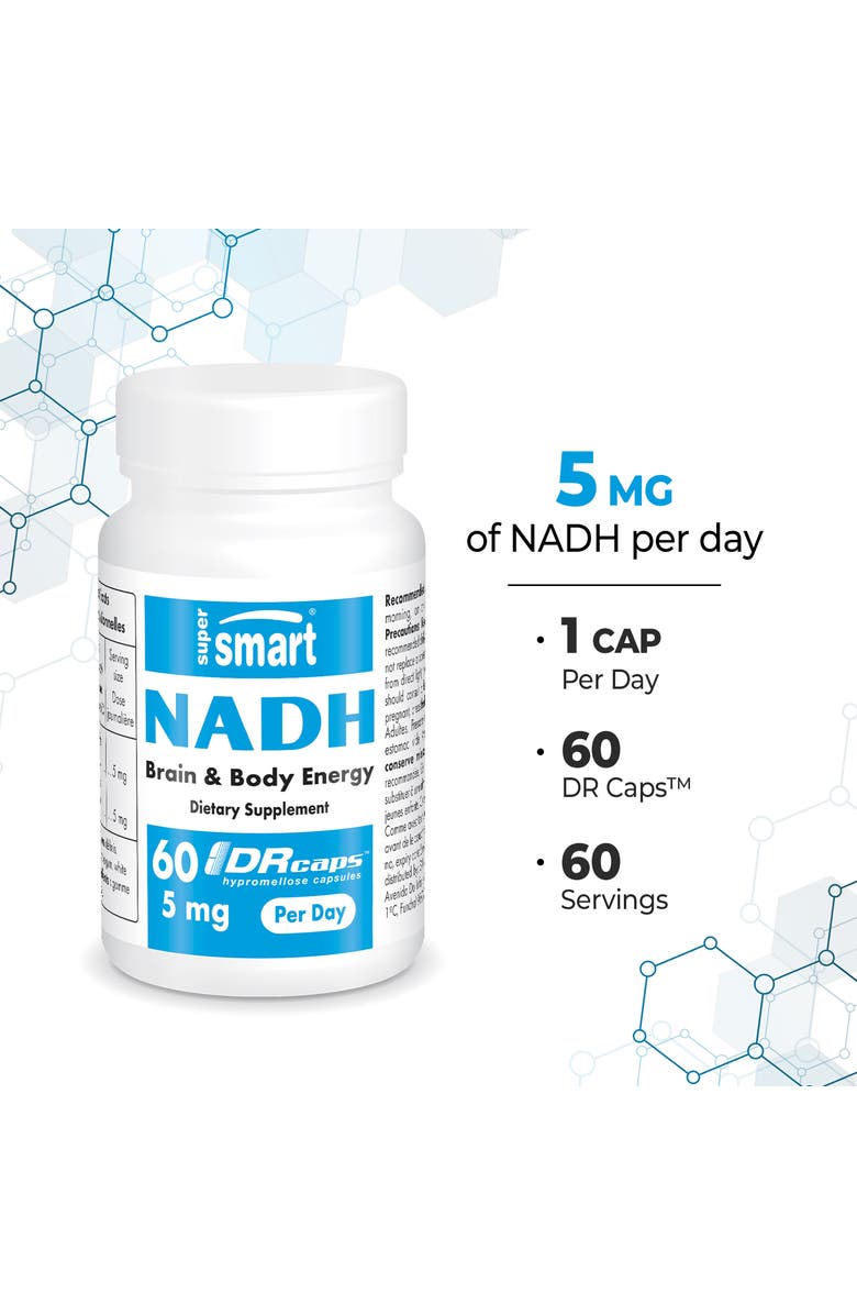 SuperSmart NADH 5mg per Day, Alternate, color, NO COLOR