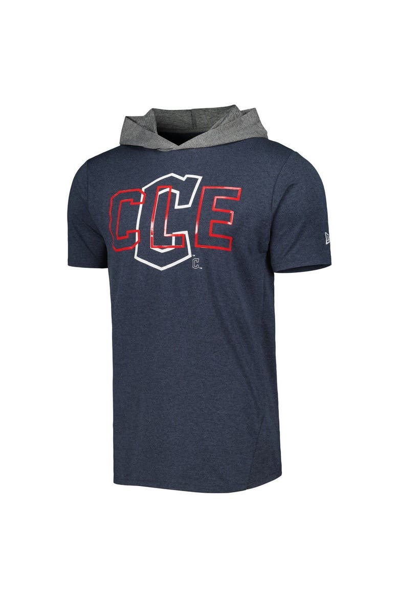 Men's New Era Navy Cleveland Guardians Team Hoodie T-Shirt, Alternate, color, Navy