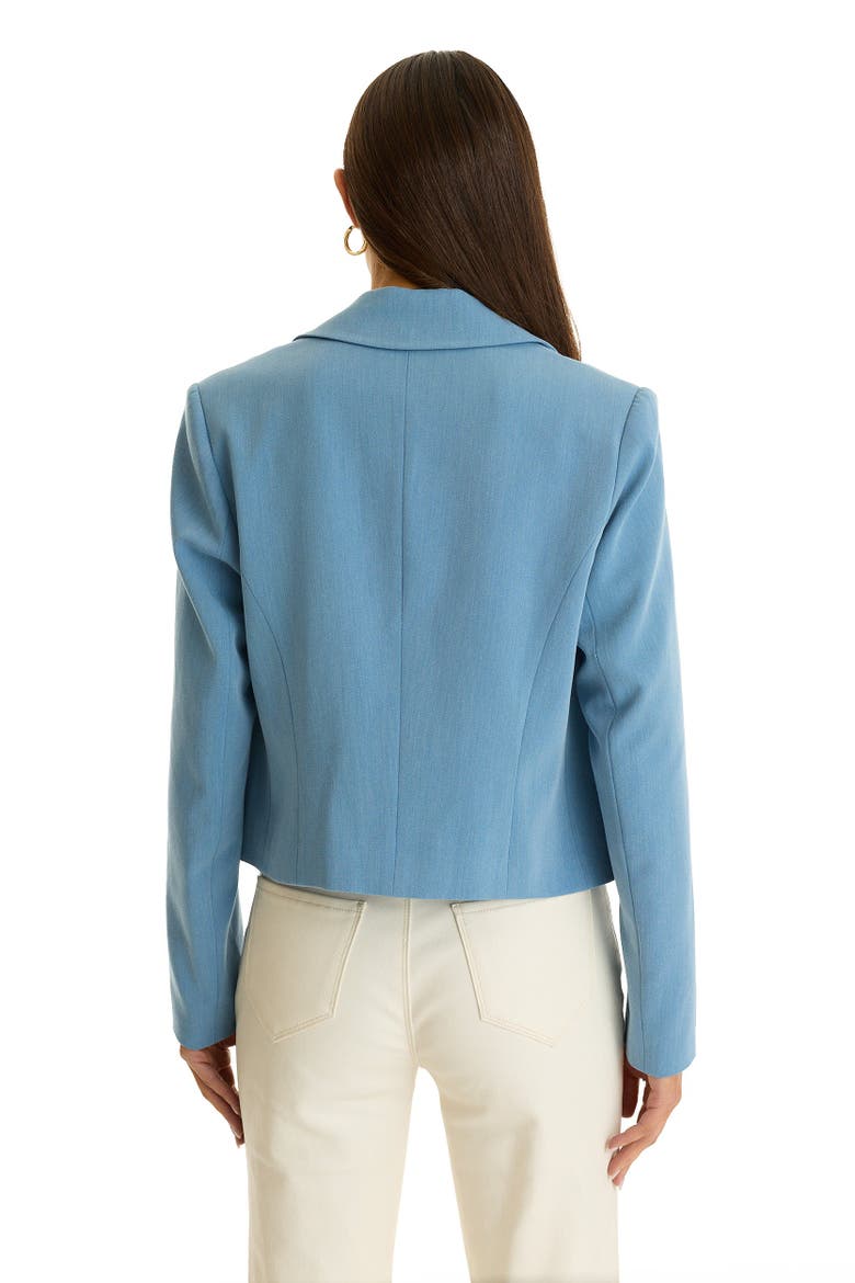 Gabrielle Tweed Double Breasted Blazer, Alternate, color, Serene Blue