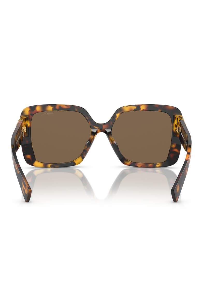 56mm Square Sunglasses, Alternate, color, BLOND HAVANA