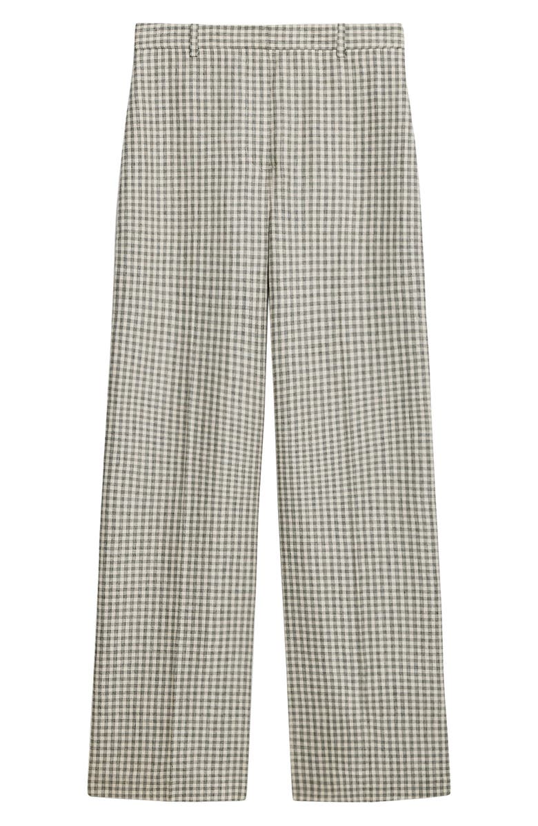Theory Check Linen Blend Pants, Alternate, color,