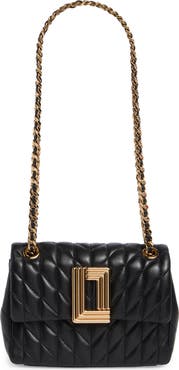 KARL LAGERFELD PARIS Lafayette Quilted Leather Crossbody Bag