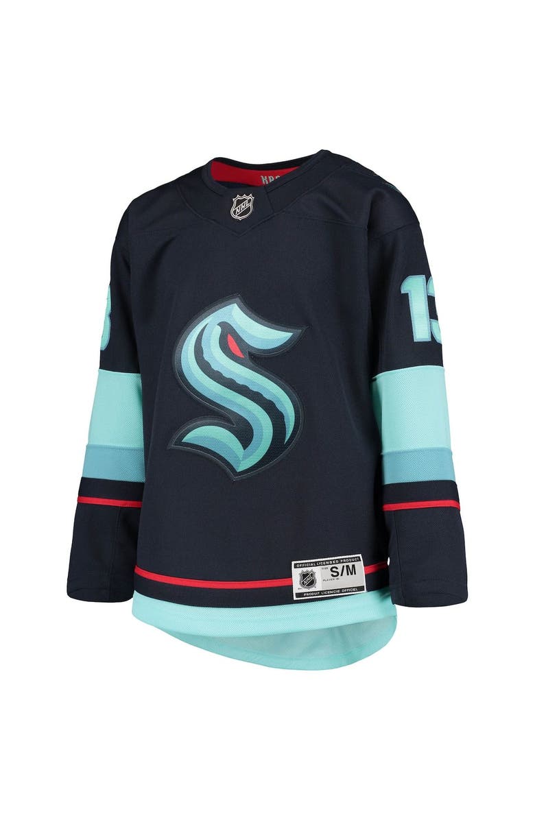 Outerstuff Youth Brandon Tanev Deep Sea Blue Seattle Kraken Home Premier Player Jersey, Alternate, color,