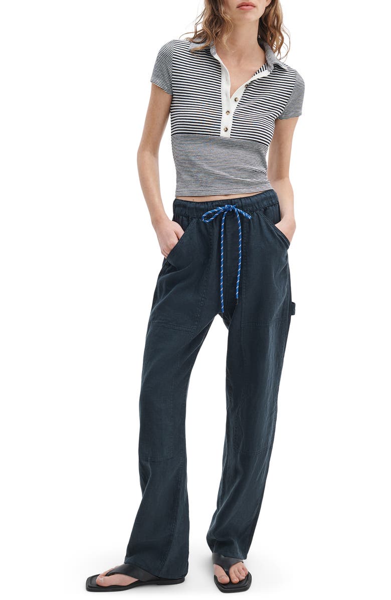 rag & bone The Knit Crop Polo, Alternate, color, Ivy Multi
