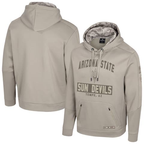 Men's Colosseum  Oatmeal Arizona State Sun Devils Operation Hat Trick Battalion Hoodie