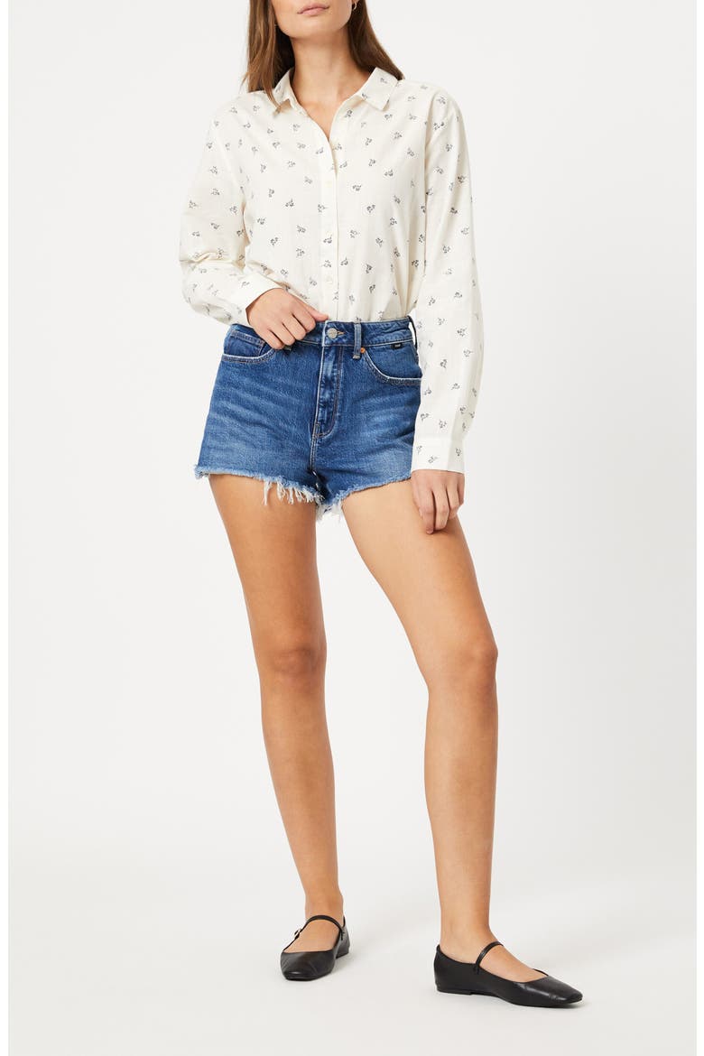 Floral Cotton Button-Up Shirt, Alternate, color, SIMPLE FLOWER PRINT