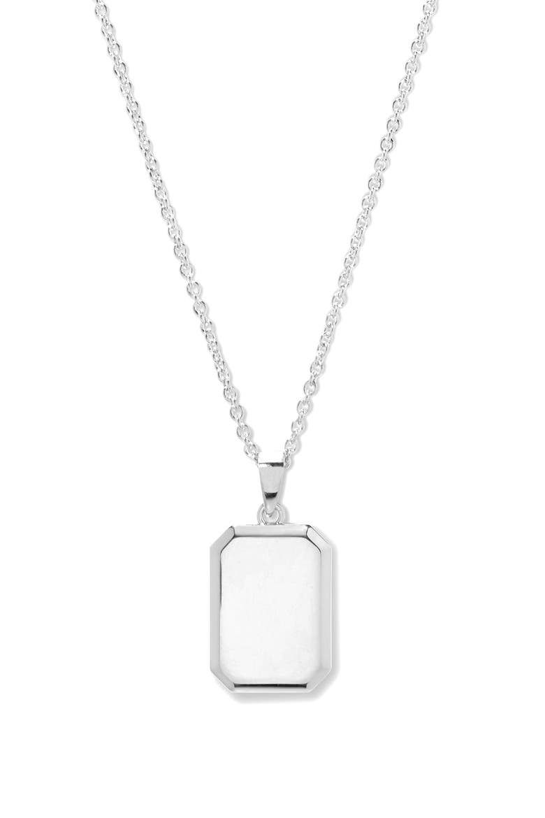 Willow Personalized Three Initial Pendant Necklace, Main, color, SILVER