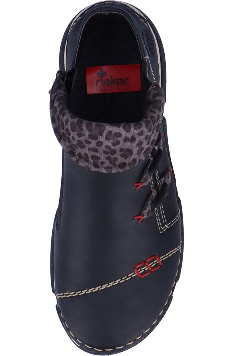 Rieker Angela Sneaker, Alternate, color, Schwarz/ Leo-Grey