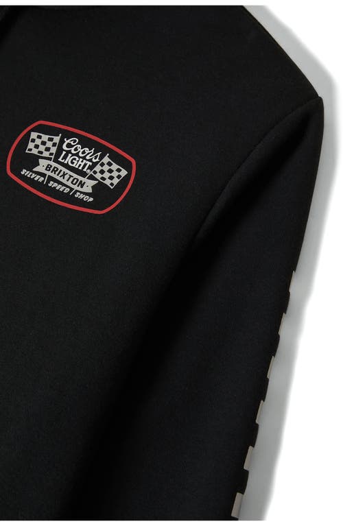 Brixton Coors Light® Pit Stop Graphic Hoodie In Black