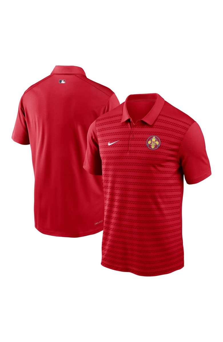 Nike Men's Nike Red St. Louis Cardinals Authentic Collection City Connect Victory Performance Polo, Main, color, Red