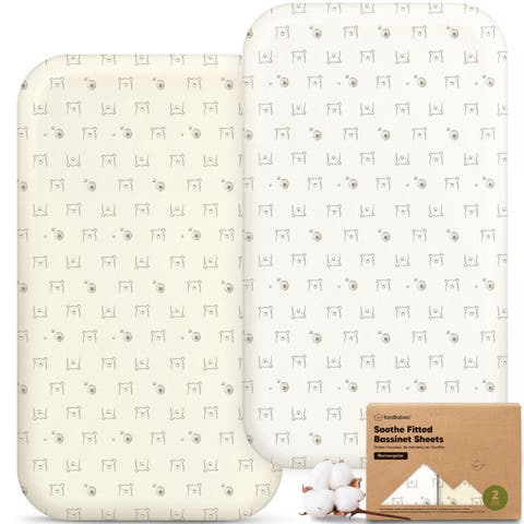 2-Pack Soothe Fitted Bassinet Sheets (Dreamer)