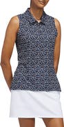 adidas Ultimate All Over Print Sleeveless Polo