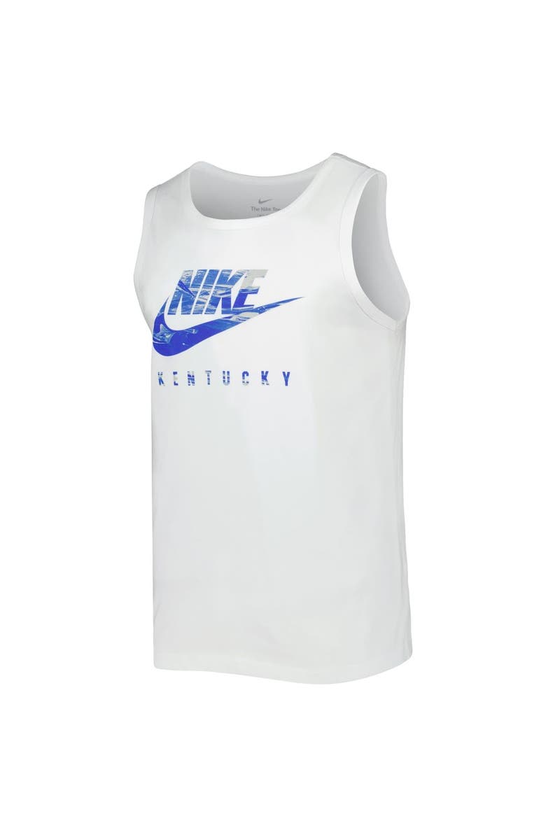 Nike Men's Nike White Kentucky Wildcats Spring Break Futura Performance Tank Top, Alternate, color, 