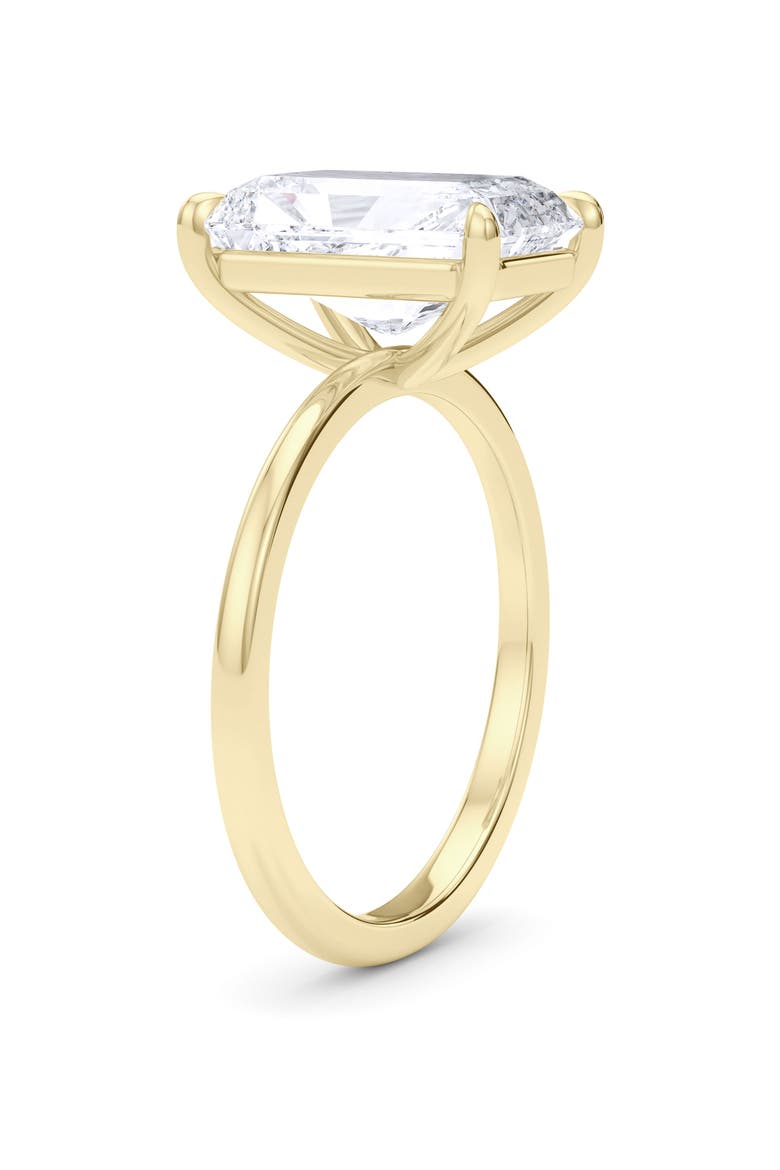 Radiant Cut Lab Created Diamond Ring, Alternate, color, 18K YELLOW GOLD
