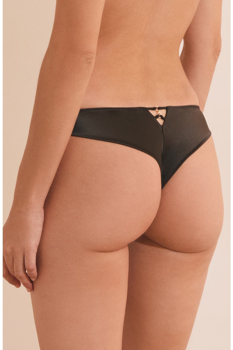 Envolee Tanga Panties, Alternate, color, ANTHRACITE