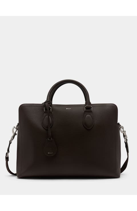 Capitol Briefcase in Grained Leather