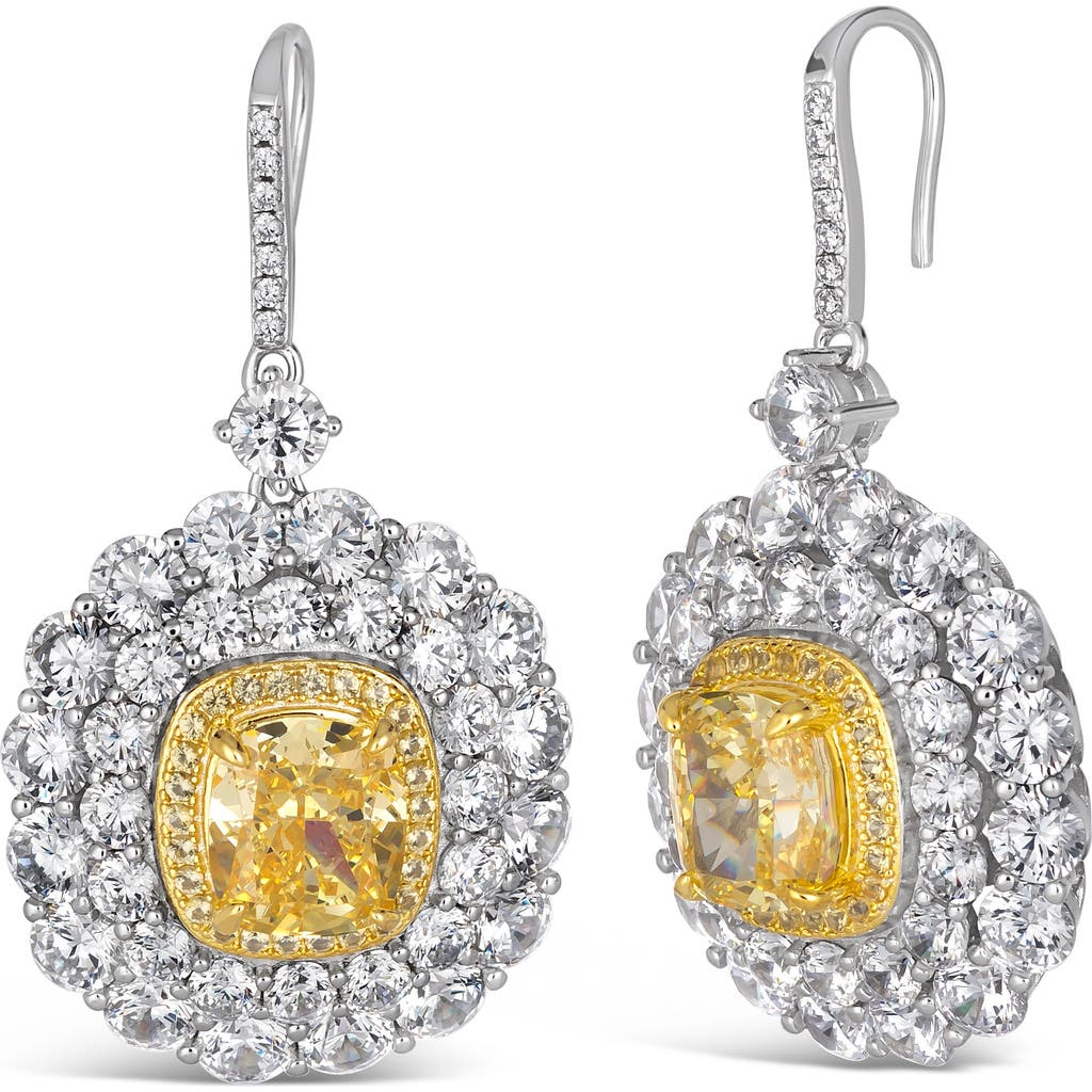 Anna Zuckerman Royal Carina Statement Earrings In Canary Yellow