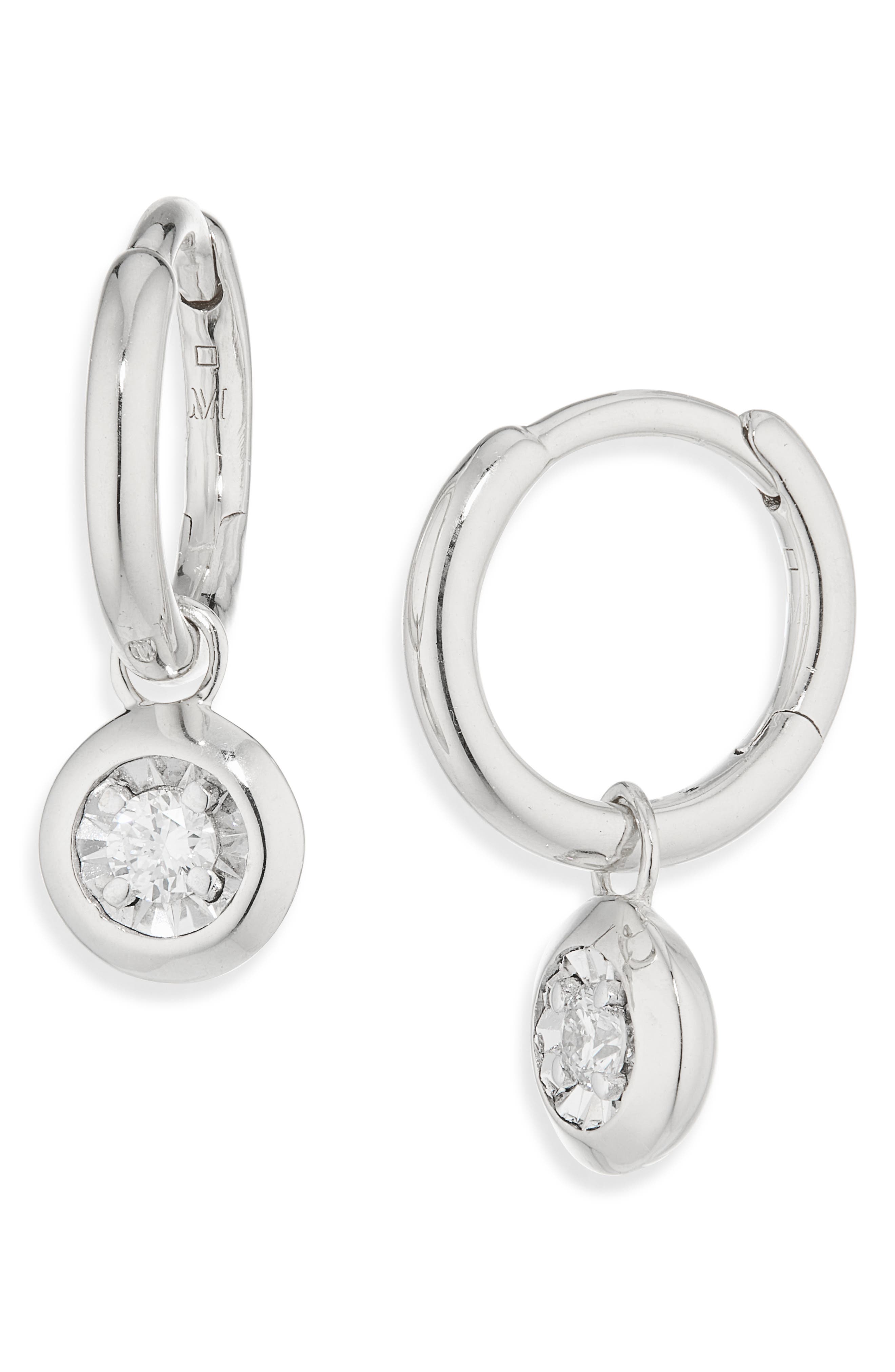 STERLING SILVER / LAB DIAMOND