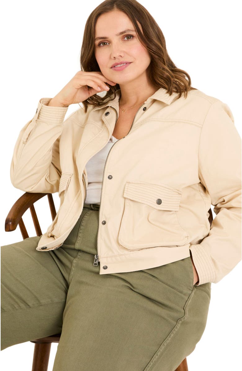 FatFace Plus Size Sienna Crop Jacket, Alternate, color, 
