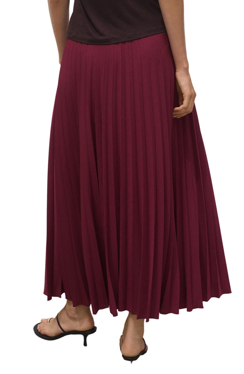 MANGO Pleat Midi Skirt, Alternate, color,