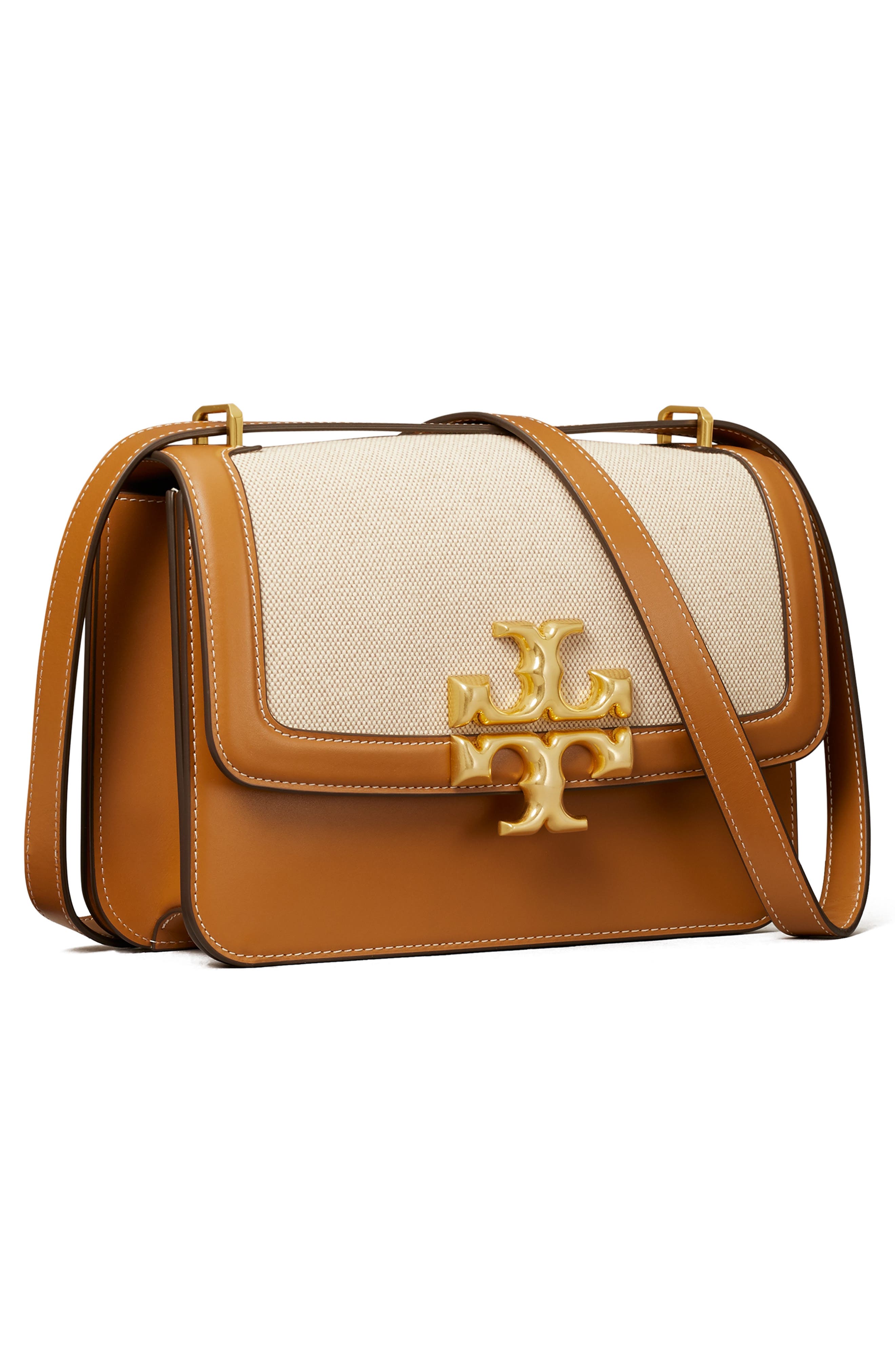 Tory Burch Eleanor Canvas Shoulder Bag, Alternate, color, 