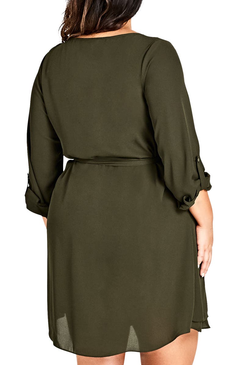 City Chic Zip Tunic Dress, Alternate, color, 