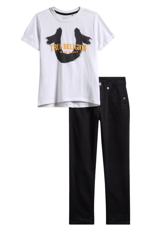 Kids' Graphic T-Shirt & Denim Jeans Set (Big Kid)