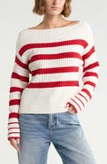 Vigoss Thermal Stitch Boat Neck Sweater