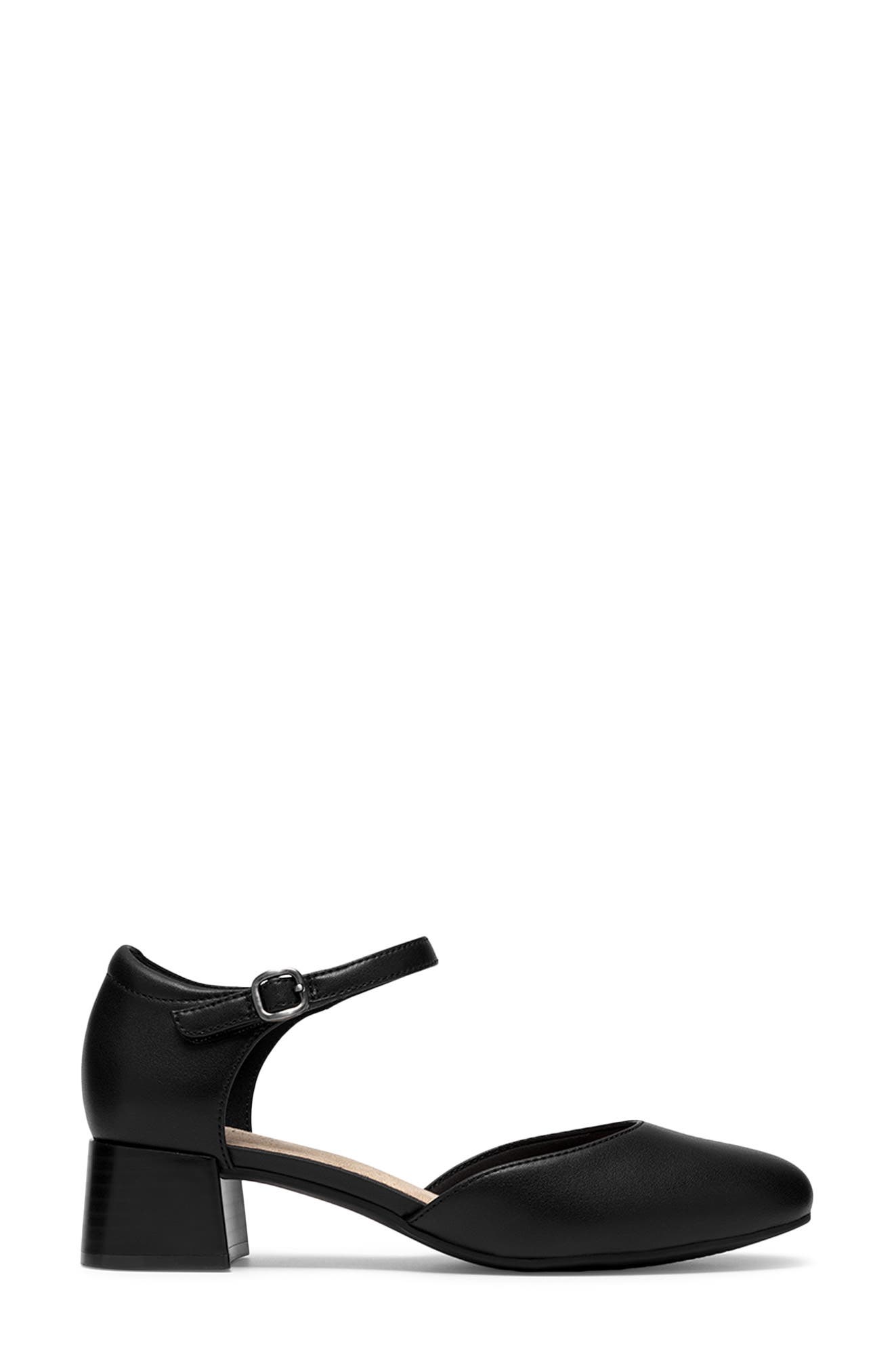 Iridessa Ankle Strap Pump, Alternate, color, BLACK LEATHER