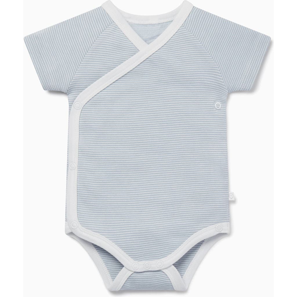 Mori Kids' Short Sleeve Kimono Bodysuit In Multi