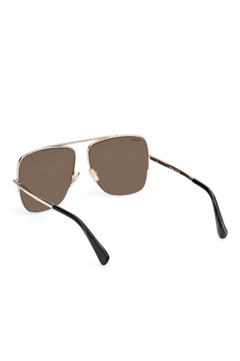 59mm Pilot Sunglasses, Alternate, color, PALE GOLD/ BLACK HORN / OLIVE