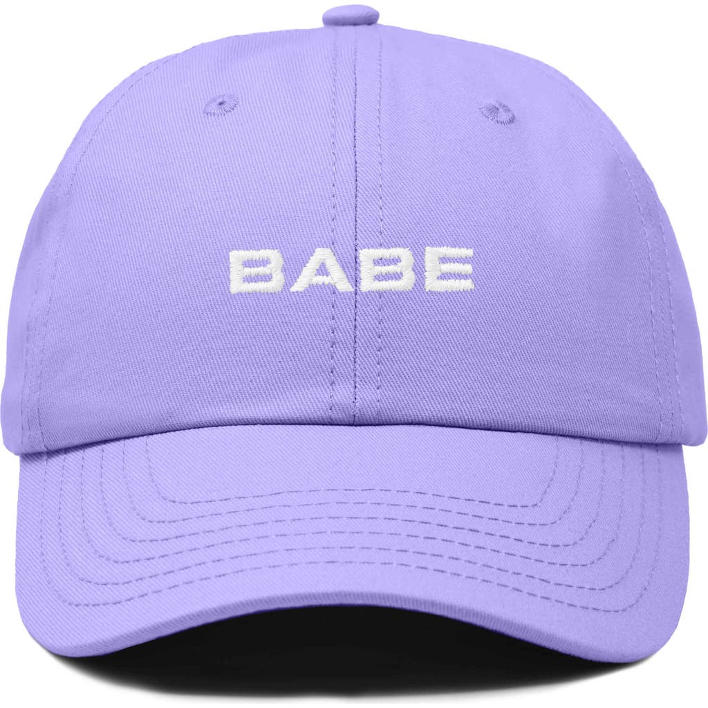 Dalix Babe Embroidered Cap In Lavender