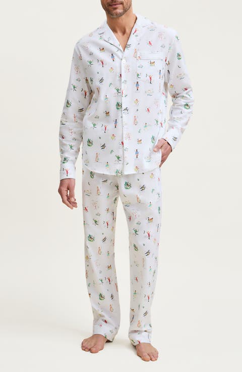 Cambridge 12 Days of Christmas Cotton Twill Pajamas